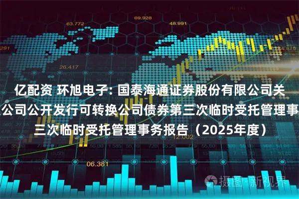 亿配资 环旭电子: 国泰海通证券股份有限公司关于环旭电子股份有限公司公开发行可转换公司债券第三次临时受托管理事务报告（2025年度）